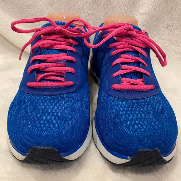 Skechers Skech-Knit Infinity Memory Foam Infinity Running Shoes Blue Pink Sz 9 - Picture 2 of 11